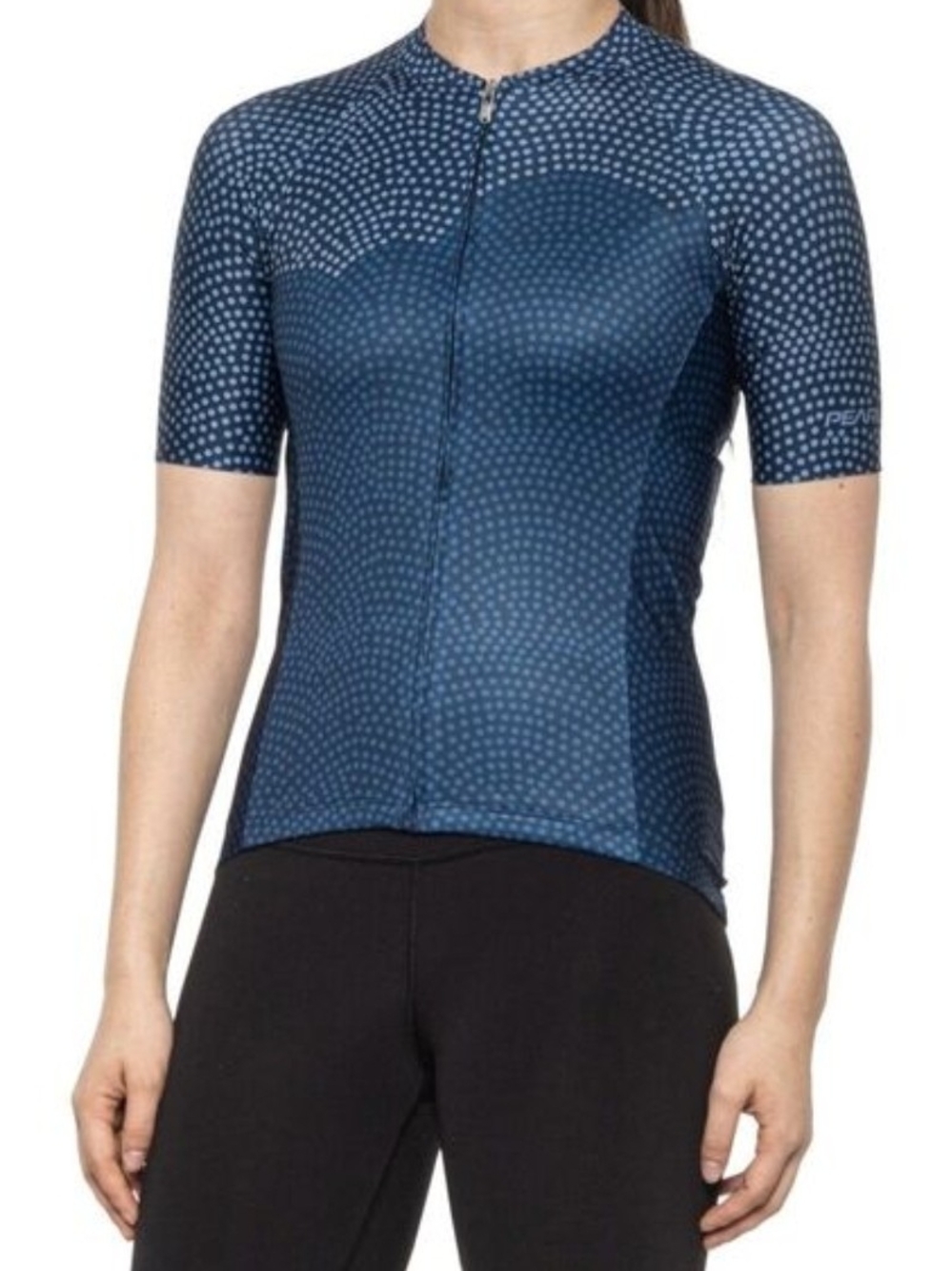 Pearl Izumi Women's Navy Dot Short Sleeve Cycling Jersey